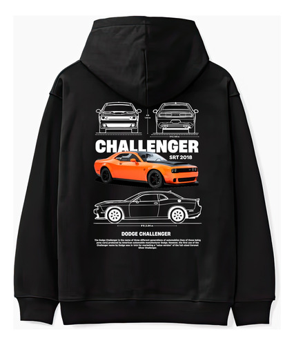Sudadera Challenger Dodge Automóvil Carreras Hoodie Unisex