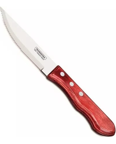 Cuchillo Polywood Jumbo Tramontina Asado Churrasco Laqueado