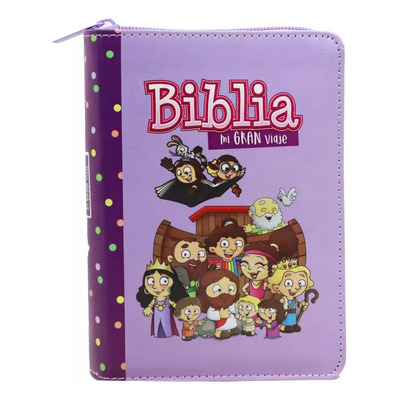 Biblia Rvr 1960 Para Niños Mi Gran Viaje. Imitación Piel Naranja Con Cierre, De Mundo Biblia. Editorial Abba, Tapa Blanda En Español | Envío gratis