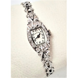 Reloj Hamilton Platino Y Diamantes Vintage