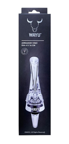 Aireador De Vino Wayu Premium Parrilla 