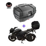 Parrilla De Acero Pulsar Ns200 Y Top Case 47 Lt Con Respaldo