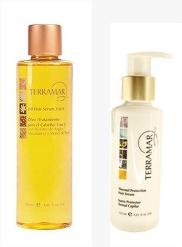 Set Capilar Óleo 120 Ml+suero Protector Termal Terramar