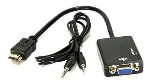 Cabo Adaptador Hdmi Para Vga Para Tv Pc Notebook Monitor