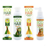 Eco Hair Anticaida Crecimiento Cabello Locion + Shampoo