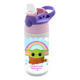 Botella Agua Colegio Baby Yoda Personalizada Niños