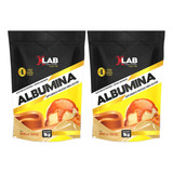 2 Albumina 1kg Xlab Vários Sabores 100% Original