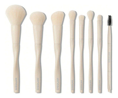 Set De 8 Brochas De Maquillaje Sheglam Pro Core Brush Kit