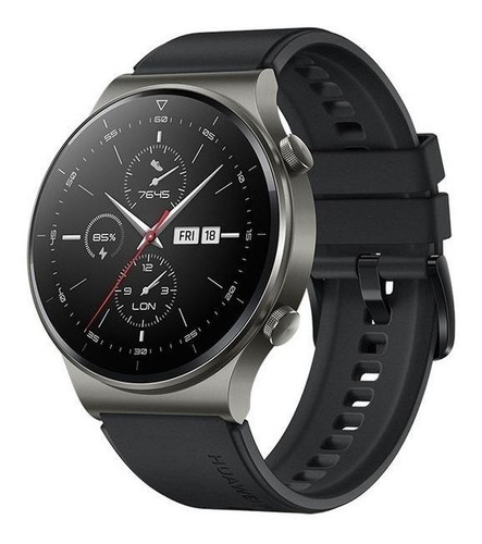 Huawei Watch Gt 2 Pro Sport 1.39  Caja 46.7mm De  Titanio Night Black, Malla  Black De  Fluoroelastómero Vid-b19