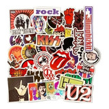 Rock Music 60 Stickers Motocross De Pvc Contra Agua