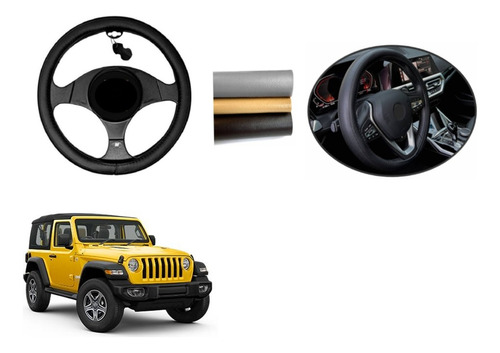 Funda Cubre Volante Cuero Jeep Wrangler Sport 2007 - 2024