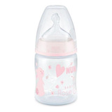 Mamadeira First Choice Nuk Cont. Temp 150ml Rosa