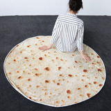 Manta De Playa Redonda Gigante Burritos Tortilla, 180 Cm