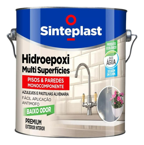 Tinta Epóxi Base Agua Multi Função Pisos E Paredes 3,6l 