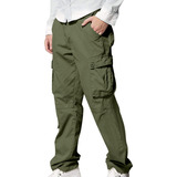 Nuevo Pantalón Cargo De Hombre, Fino, Multibolsillos,