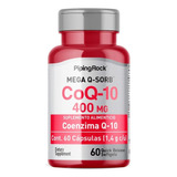 Piping Rock Coenzima Q 10 400 Mg - 60.00 Capsulas Sabor Sin Sabor