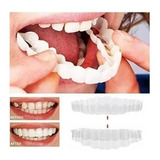 Silicone Superior/inferior Sorriso Dentes Falsos Folheados W