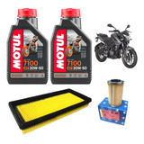 Kit Afinacion Pulsar Ns200 Motul Sintetico 7100 20w50