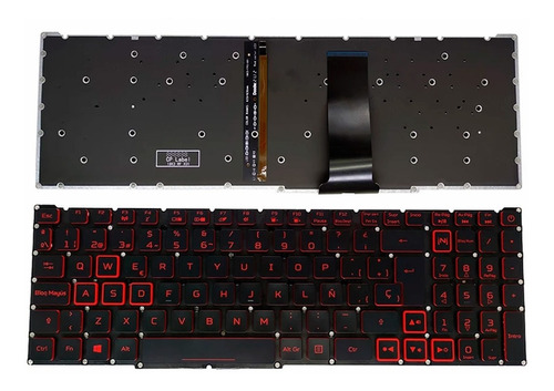 Teclado Para Acer Nitro 5 An515 54 55 43 / An715-51 Nuevo