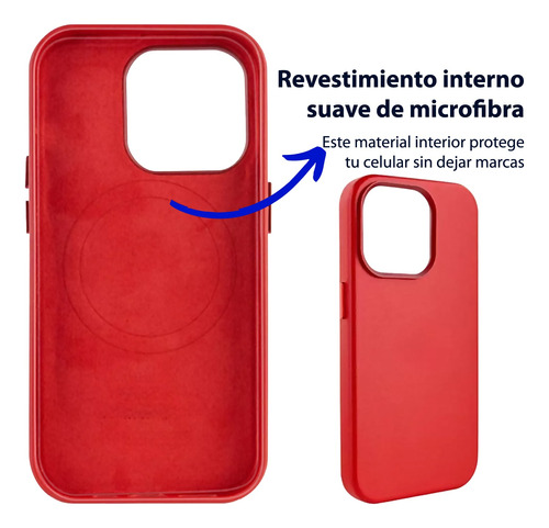 Funda Cuero Compatible iPhone Magfit iPhone 15 15 Pro Max