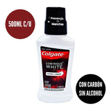 Enjuague Bucal Colgate Luminous White Carbón S/alcohol 500ml