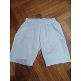 Short Escolar Blanco Talle 36 Con Elástico Y Cordón