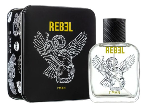 Deo Colônia Iman Rebel 100ml Lata Ciclo