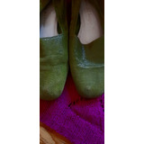 Zapatos Verdes Importados Italia Impecables