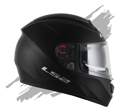 Capacete Ls2 Ff397 Vector Monocolor Preto Fosco Tricomposto