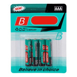 Empaque Con 4 Baterias Pilas Doble Aaa Power 1.5v De Carbon