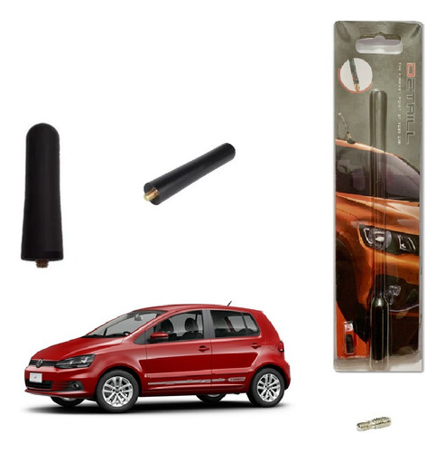 Mini Haste Antena Teto Em Metal 4cm Vw Fox  2013  2014  2015