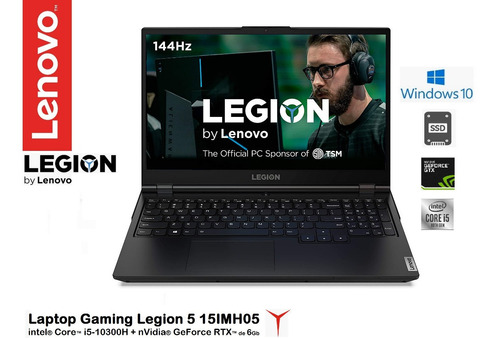 Lenovo Legion-5 Core I5-10300h 8gb 512gb 15.6ips Rtx 6gb W10