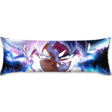 Cojin Almohada Larga Goku Ultra Instinto Abrazable 35x100cm