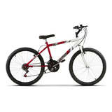 Bicicleta Aro 24 Masculina Bicolor 18 Marchas Ultra Bikes