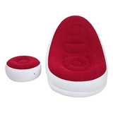 2pzas De Sillon Inflable Puff Y Reposa Pies (al Azar)