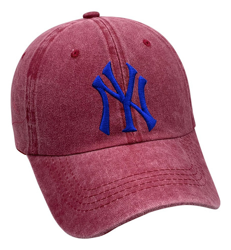 Gorra Ny Y La Bordado 3d Baseball Algodón Hebilla C Y Plana