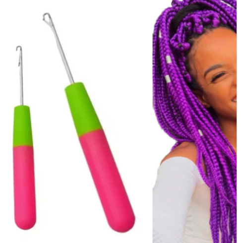 Aguja Para Trenzas Africanas Pelo Rastas Extensiones Lefemme