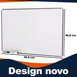 Quadro Branco Borda Moldura Aluminio Escolar Escrever 40x60