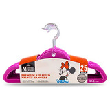 Perchas De Terciopelo Minnie Mouse, Juego De 25 Perchas...