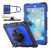 Capa Para iPad Pro/iPad Air 3ª Geração 10.5 Azul+preto /