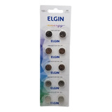 Bateria Elgin Lr44 1.5v Com 10 Unidades Ag13 Lr1154 