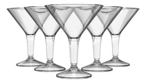 Copa Martini De Plástico (20 Piezas)