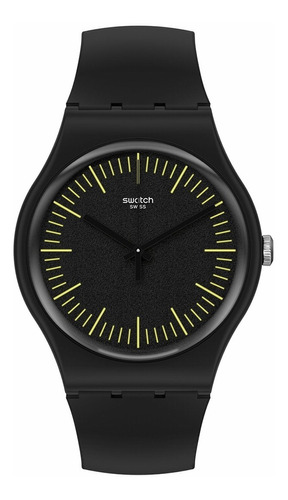 Reloj Swatch Blacknyellow Suob184 Original Agente Oficial