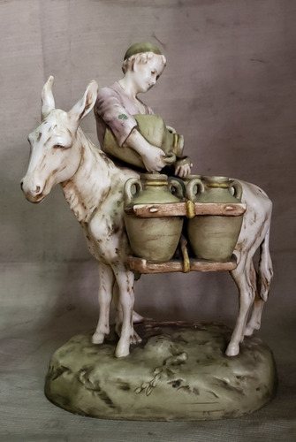 Antigua Estatua Fayance Original Montepio_antig