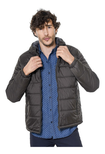 Parka Hombre Onmen Design Sh121 Forrada Y Con Capucha, Ideal Para Otoño E Invierno