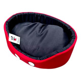 Cama Para Pet Cachorro Ou Gato - Mickey Disney 52x39x15cm Cor Preto E Vermelho