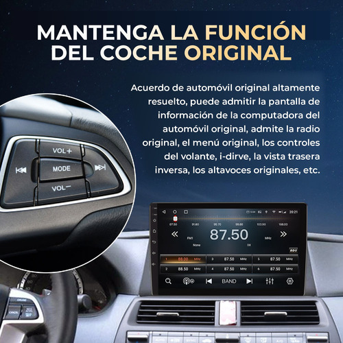 Autoradio Honda Accord  2013-2018 De 6ram+128gb,8nucleos Foto 5