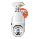 Câmera Lâmpada De Segurança Ip Wifi 360 Soquete E27 Sd 128gb