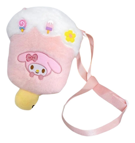 Bolso Sanrio De Felpa, Cinnamoroll Kuromi Melody Y Pochacco