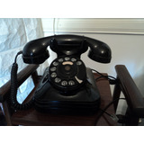 Antiguo Telefono Entel De Bakelita Color Negro